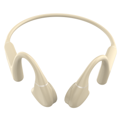 drip-fly oz5 beige color bone conduction open ear headphones
