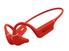 DRIP-FLY Oz5 Bone Conduction and Open Ear Twin Headphones, Designed in Australia. IPX8 Waterproof for Swimming, FG Silicone Headphones with 32GB MP3 Storage, 14H Playtime with Noise Cancellation