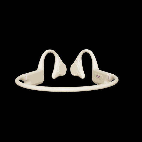 3D View of drip-fly beige sports headphones