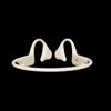 3D View of drip-fly beige sports headphones
